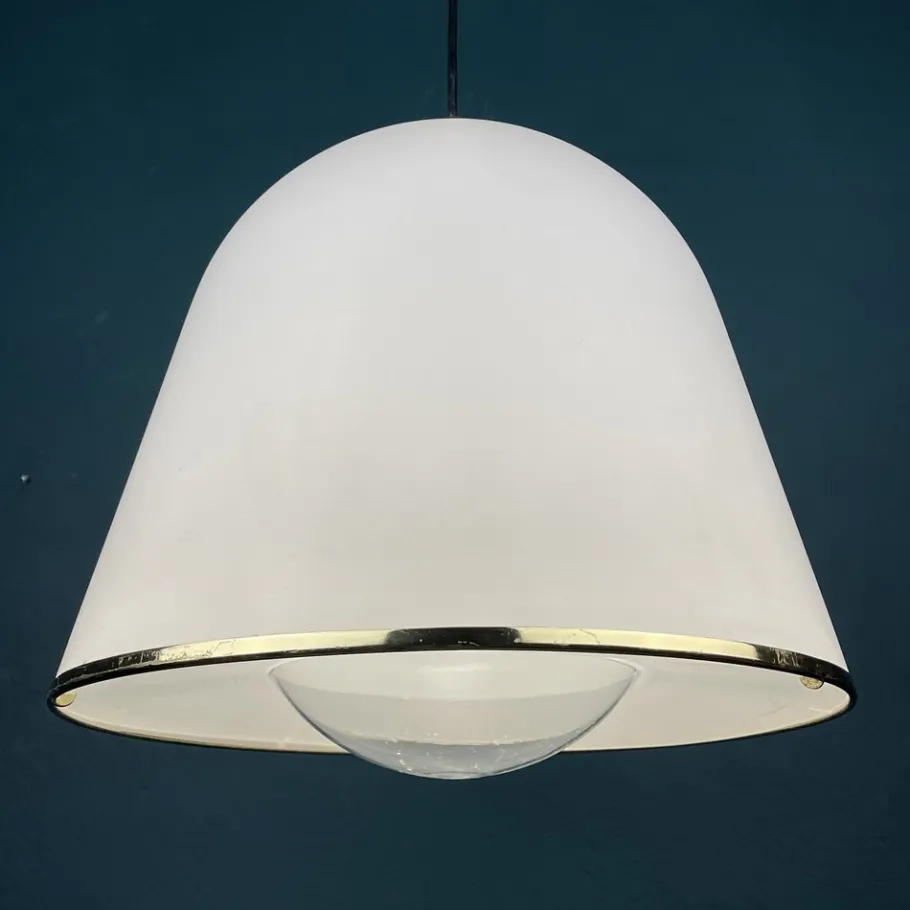 Clearance Pamono Italian White Kuala Pendant Lamp by Franco Bresciani for Guzzini Italy, 1970s