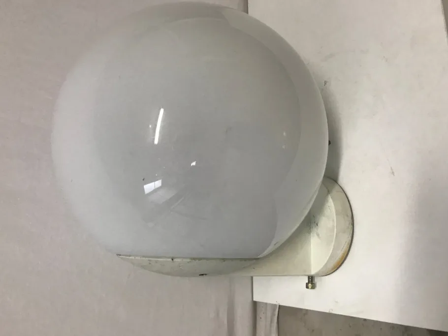 Best Pamono Italian White Opaline Glass Wall Lights from Bega, 1960s, Set of 2