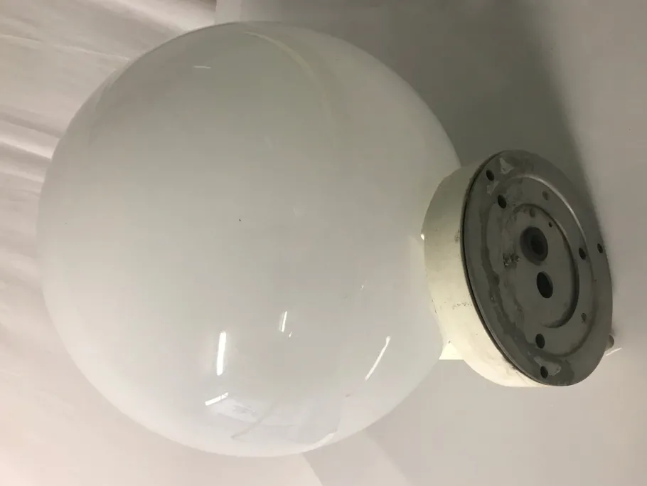 Best Pamono Italian White Opaline Glass Wall Lights from Bega, 1960s, Set of 2