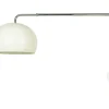 Best Pamono Italian White Painted & Chrome Plated Metal Extendable Arm Wall Lamp, 1970s
