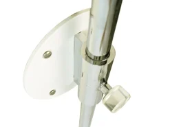 Best Pamono Italian White Painted & Chrome Plated Metal Extendable Arm Wall Lamp, 1970s