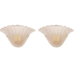 Sale Pamono Italisn Fumè Murano Glass Wall Sconces, 1990s, Set of 2