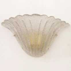 Sale Pamono Italisn Fumè Murano Glass Wall Sconces, 1990s, Set of 2