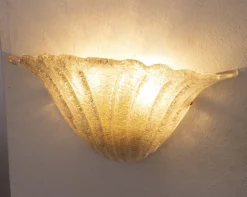 Sale Pamono Italisn Fumè Murano Glass Wall Sconces, 1990s, Set of 2