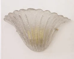 Sale Pamono Italisn Fumè Murano Glass Wall Sconces, 1990s, Set of 2