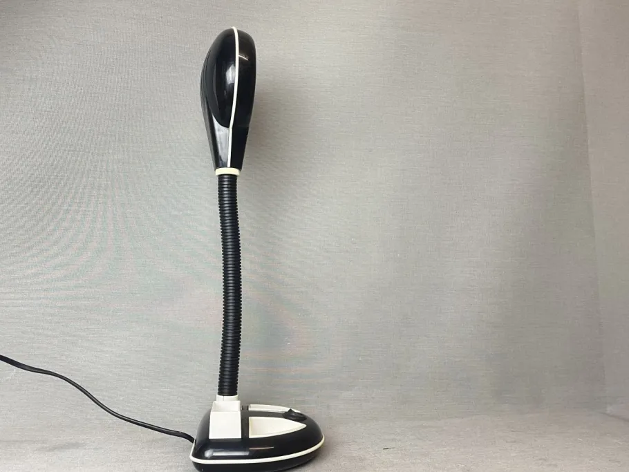 Discount Pamono Japanese Black Plastic Organizer Desk Lamp by Kyoji Tanaka for Rabbit Tanaka, 1980s