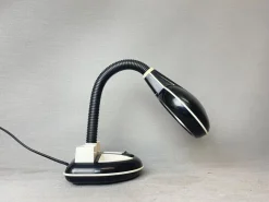 Discount Pamono Japanese Black Plastic Organizer Desk Lamp by Kyoji Tanaka for Rabbit Tanaka, 1980s