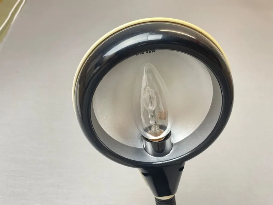 Discount Pamono Japanese Black Plastic Organizer Desk Lamp by Kyoji Tanaka for Rabbit Tanaka, 1980s