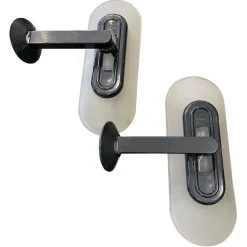 Clearance Pamono Jill Wall Sconces in Frosted Glass and Steel from Arteluce, 1970s, Set of 2