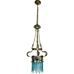 Sale Pamono Jugendstil Brass Chandelier by Koloman Moser, 1890s