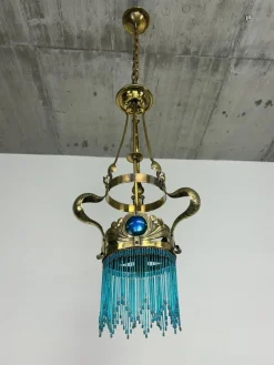 Sale Pamono Jugendstil Brass Chandelier by Koloman Moser, 1890s