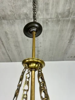 Clearance Pamono Jugendstil Hanging Lamp, 1890s