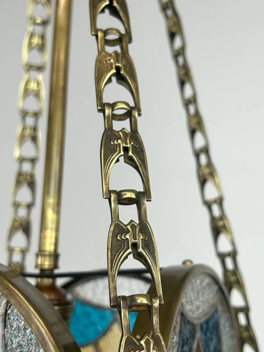 Clearance Pamono Jugendstil Hanging Lamp, 1890s