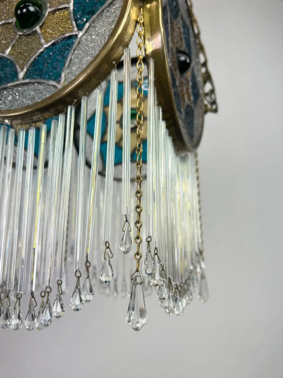 Clearance Pamono Jugendstil Hanging Lamp, 1890s