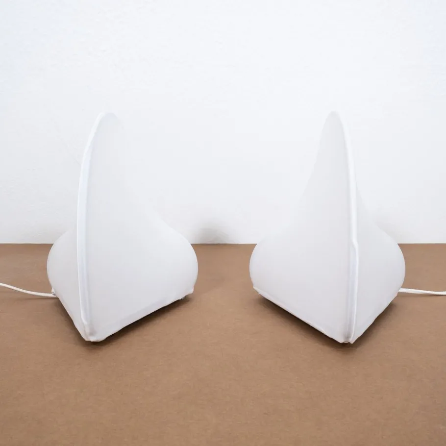 Pamono Kaori 1 Table Lamps by Kazuhide Takahama for Sirrah, Italy, 1970s, Set of 2