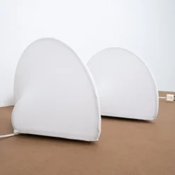 Pamono Kaori 1 Table Lamps by Kazuhide Takahama for Sirrah, Italy, 1970s, Set of 2