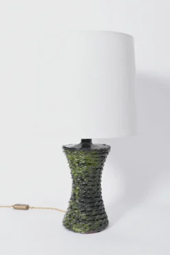 Discount Pamono Kasaï Green Rope Ceramic Lamp by Barracuda Interiors