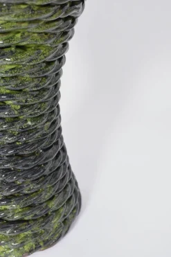 Discount Pamono Kasaï Green Rope Ceramic Lamp by Barracuda Interiors