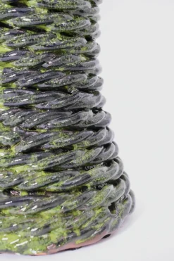 Discount Pamono Kasaï Green Rope Ceramic Lamp by Barracuda Interiors