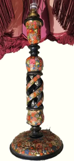 Clearance Pamono Kashmiri Lamp, India, 1890s