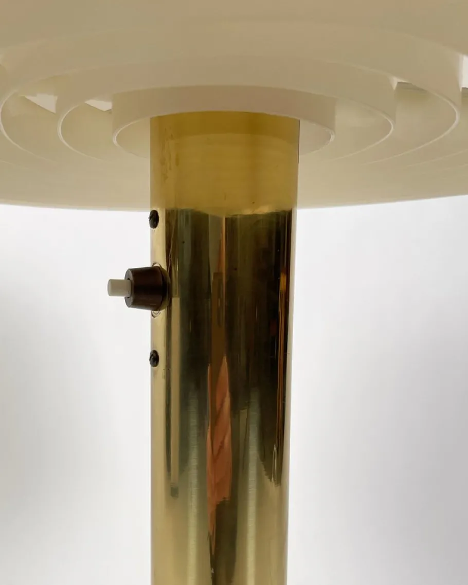 Outlet Pamono Knubbling Brass Table Lamp by Anders Pehrson for Atelje Lyktan, 1970s