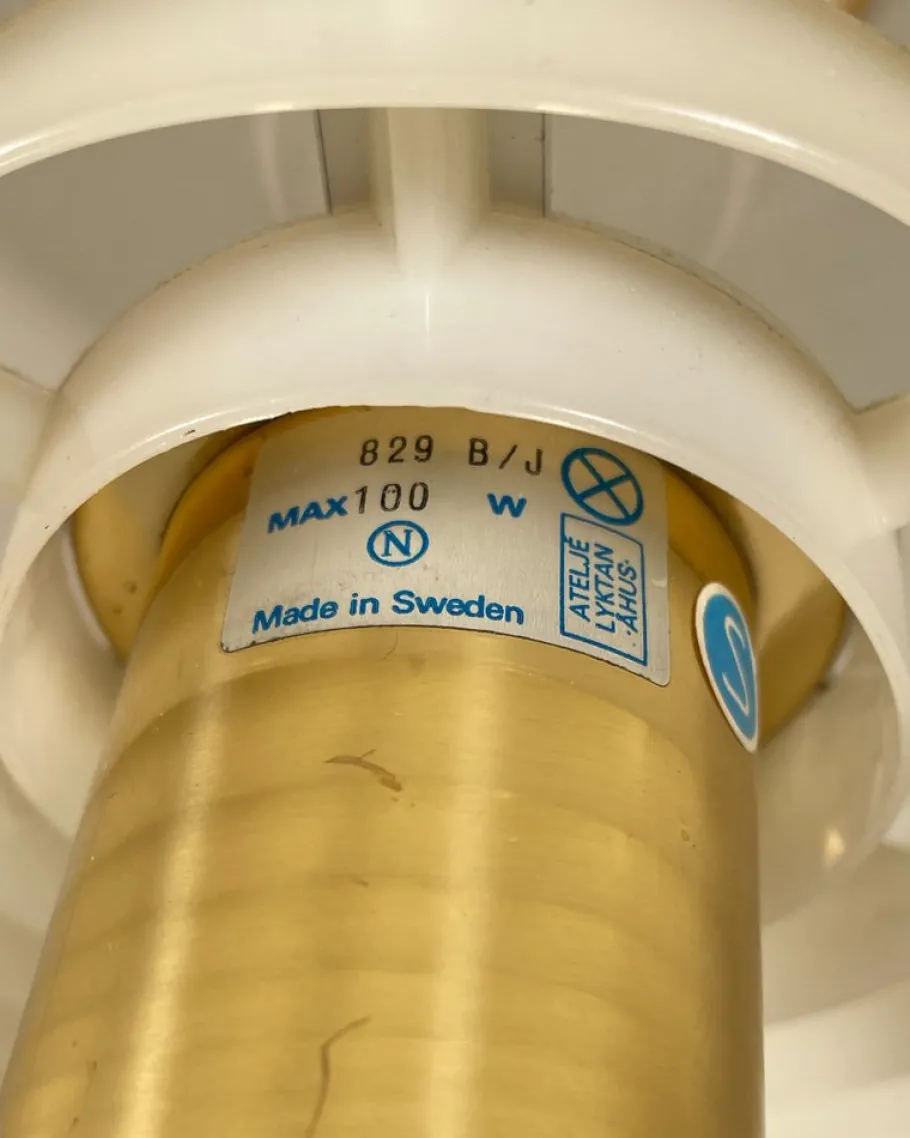 Outlet Pamono Knubbling Brass Table Lamp by Anders Pehrson for Atelje Lyktan, 1970s