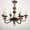 Best Pamono Lacquered Wood Chandelier, 1970s