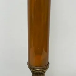 Online Pamono Lamp Base in Amber Bakelite and Golden Brass in the style of Maison Jansen