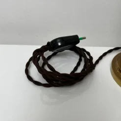 Online Pamono Lamp Base in Amber Bakelite and Golden Brass in the style of Maison Jansen