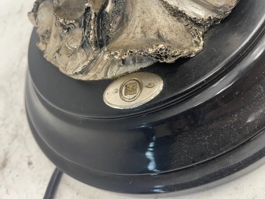 Discount Pamono Lamp with Dolphins in Silvertone, 1980s