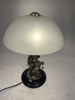 Discount Pamono Lamp with Dolphins in Silvertone, 1980s