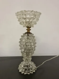 Pamono Lampshade in Rostrated Glass attributed to Ercole Barovier for Barovier & Toso, 1940s