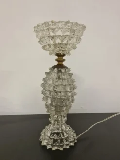 Pamono Lampshade in Rostrated Glass attributed to Ercole Barovier for Barovier & Toso, 1940s