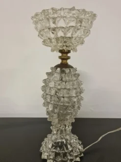 Pamono Lampshade in Rostrated Glass attributed to Ercole Barovier for Barovier & Toso, 1940s