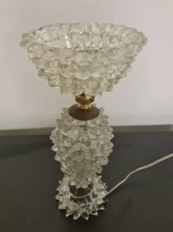 Pamono Lampshade in Rostrated Glass attributed to Ercole Barovier for Barovier & Toso, 1940s