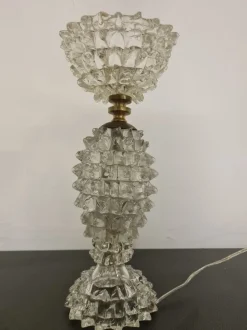 Pamono Lampshade in Rostrated Glass attributed to Ercole Barovier for Barovier & Toso, 1940s