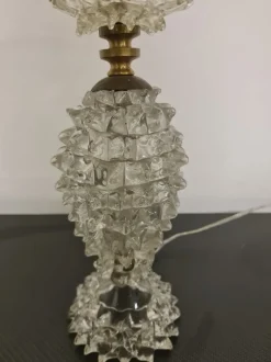 Pamono Lampshade in Rostrated Glass attributed to Ercole Barovier for Barovier & Toso, 1940s