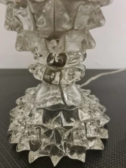 Pamono Lampshade in Rostrated Glass attributed to Ercole Barovier for Barovier & Toso, 1940s