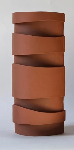 New Pamono Landscape Terracotta Ceramic Sconce by Katia Langeard