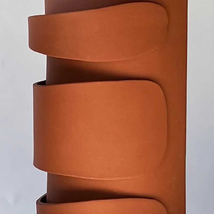 New Pamono Landscape Terracotta Ceramic Sconce by Katia Langeard
