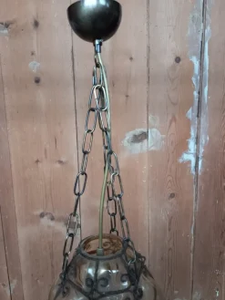 Hot Pamono Lantern Lamp in Blown Glass, Venice, Italy