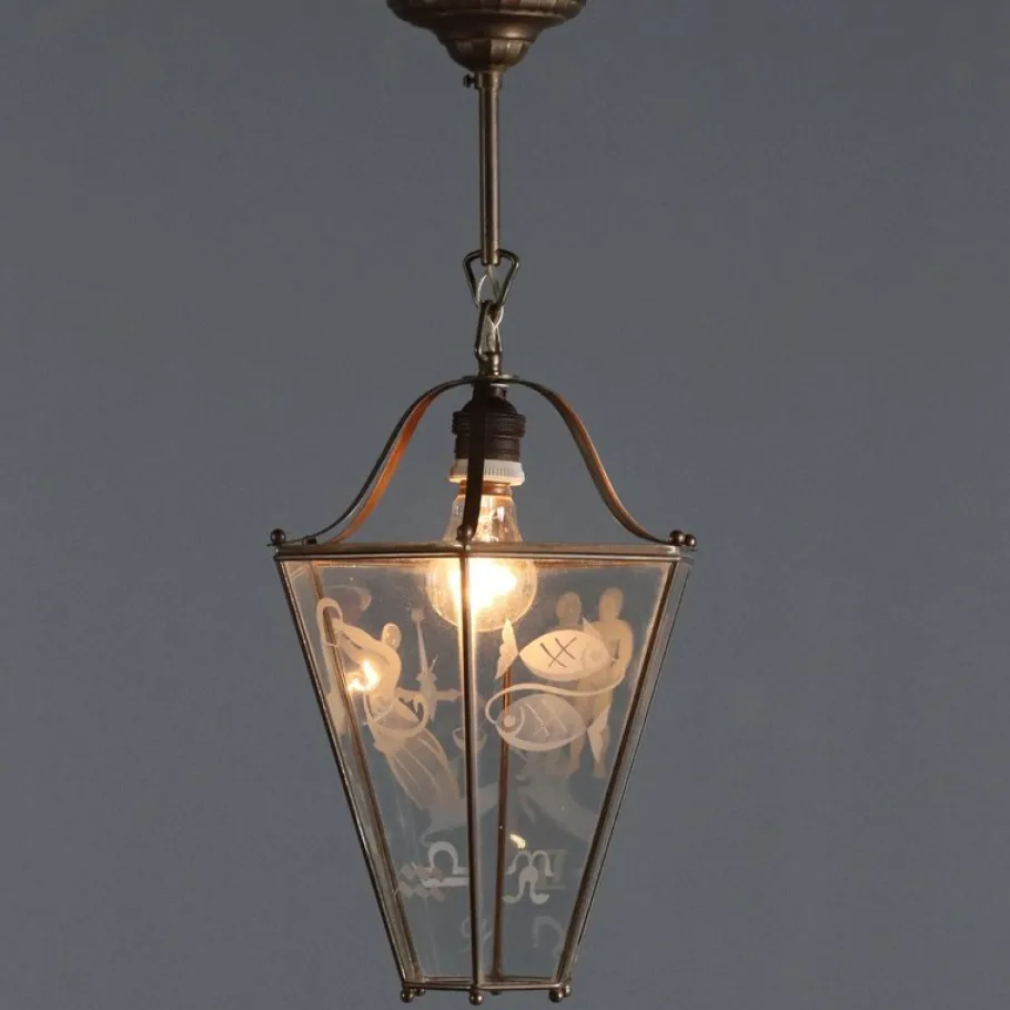 Discount Pamono Lantern Pendant Light, Italy, 20th Century