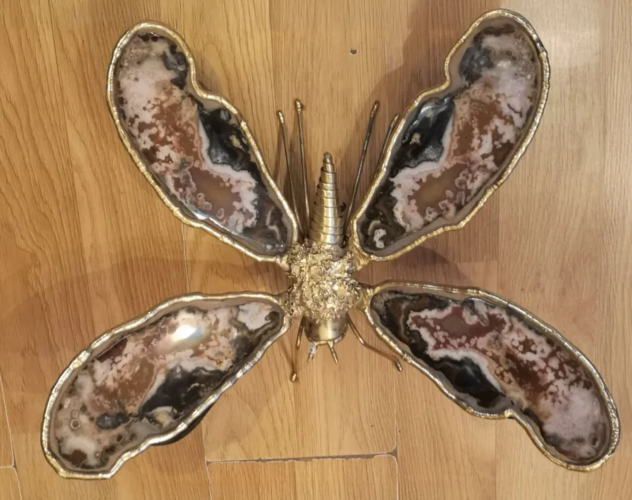 Best Pamono Large Agathe Butterfly Wall Light, 1970s