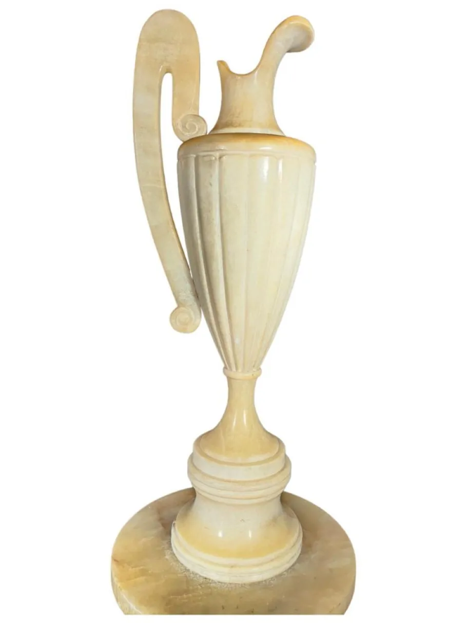 Sale Pamono Large Alabaster Jug on Illuminated Base, 1900s