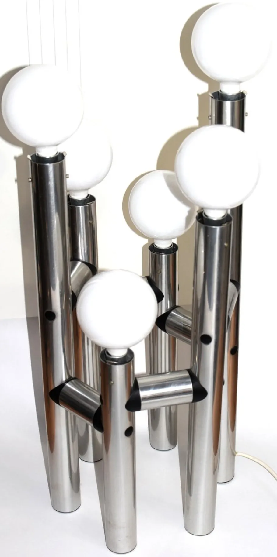 Clearance Pamono Large Aluminum Floor Lamp from J.T. Kalmar, 1960s