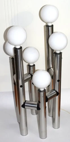 Clearance Pamono Large Aluminum Floor Lamp from J.T. Kalmar, 1960s