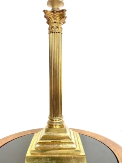 New Pamono Large Antique Bronze Corinthian Table Lamp, 1900s