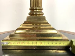 New Pamono Large Antique Bronze Corinthian Table Lamp, 1900s