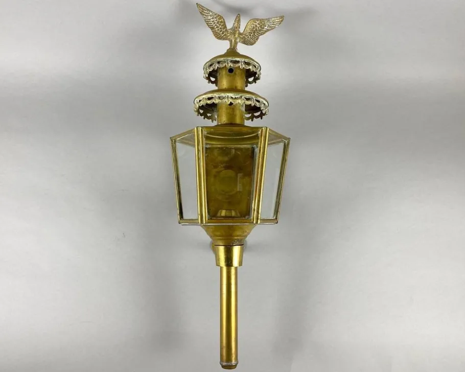 Online Pamono Large Antique Carriage Lantern, 1920