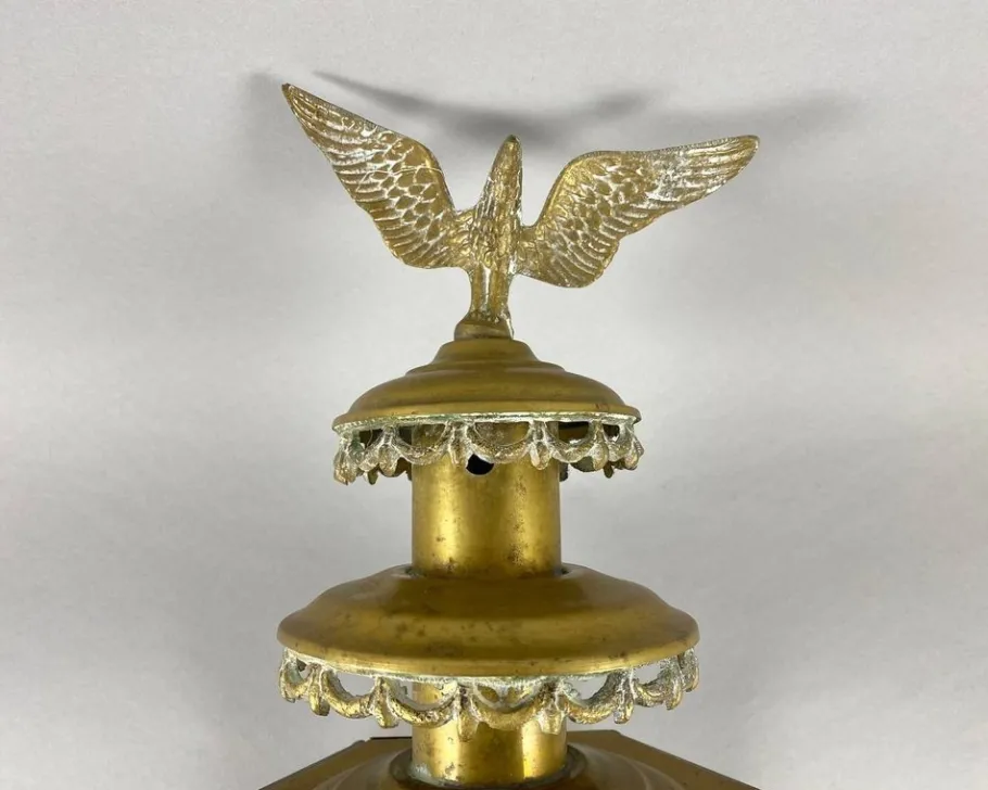 Online Pamono Large Antique Carriage Lantern, 1920